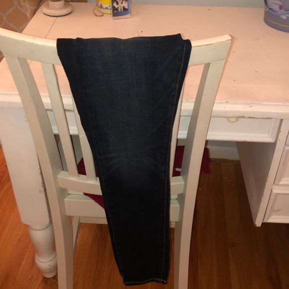 American Eagle Super Stretch Dark Blue Jeggings - Picture 3 of 4